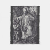 Saint Boniface Englischer Benediktinermönch Fleecedecke (Vorderseite)