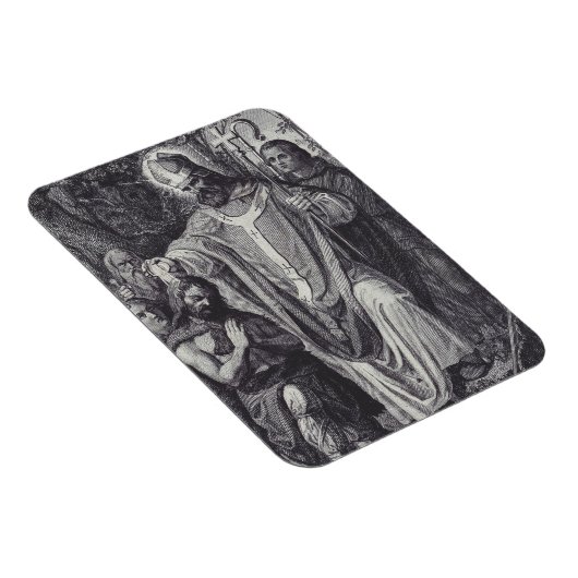 Saint Boniface Englischer Benediktinermönch Magnet (Rechte Seite)