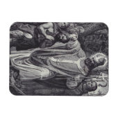 Saint Boniface Englischer Benediktinermönch Magnet (Horizontal)