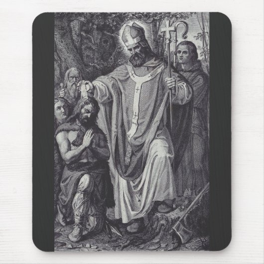 Saint Boniface Englischer Benediktinermönch Mousepad (Vorne)