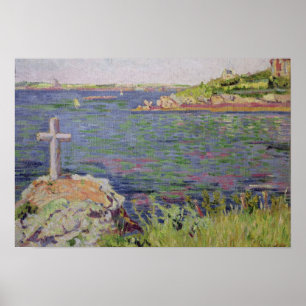 Saint-Briac, the Sailor's Cross, 1885 Poster