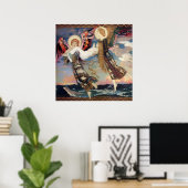 "Saint Bride" Angel Art von John Duncan Poster (Heimbüro)