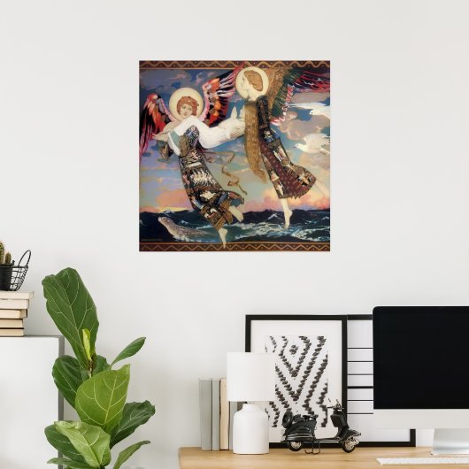 "Saint Bride" Angel Art von John Duncan Poster (Heimbüro)