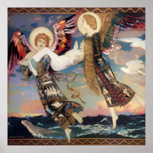 „Saint Bride“ Engel-Kunst von John Duncan Poster