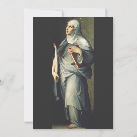 Saint Bridget von Schweden Dankeskarte (Vorderseite)