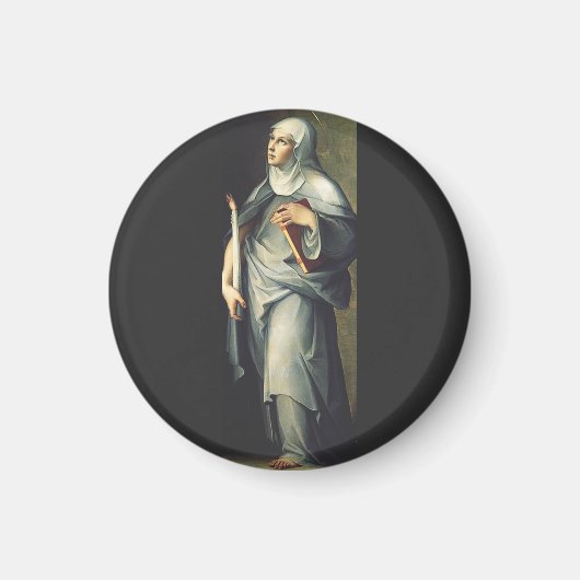 Saint Bridget von Schweden Magnet (Vorne)