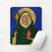 Saint Brigid mit Heiligem Feuer Mousepad (Mit Mouse)