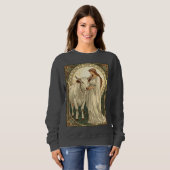 Saint Brigid of Ireland With White Cow Sweatshirt (Vorne ganz)