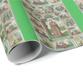 Saint Brigid von Irland Geschenkpapier (Rolleneckpunkt)