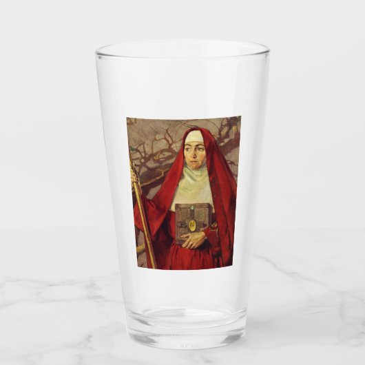 Saint Brigid von Irland Glas (Vorderseite)