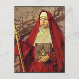 Saint Brigid von Irland Postkarte