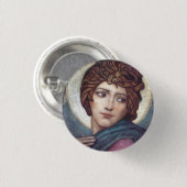 Saint Brigid von Kildare Button (Vorne & Hinten)