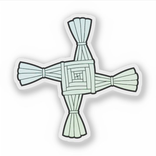 Saint Brigid's cross Aufkleber (Vorderseite)