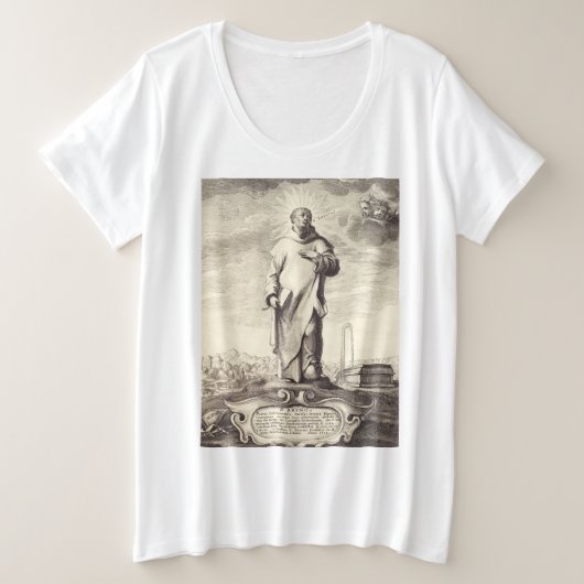 Saint Bruno von Köln Große Größe T-Shirt (Design vorne)