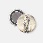 Saint Bruno von Köln Magnet (Vorderseite/Rückseite)