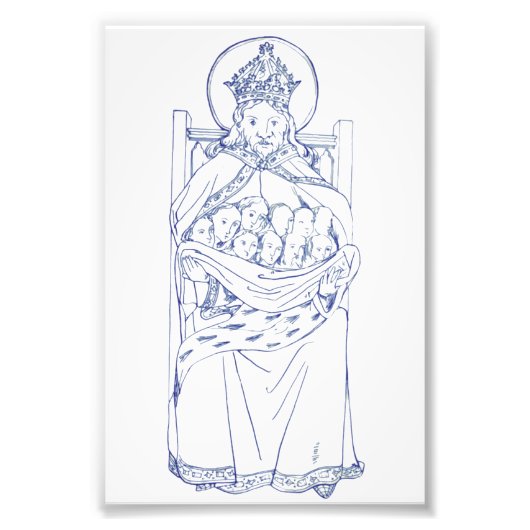 Saint Brychan Brycheiniog Irish hermit Fotodruck (Vorne)