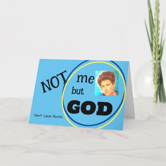 Saint Carlo Acutis Card Karte (Vorderseite)