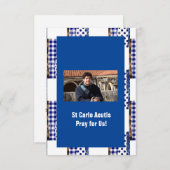 Saint Carlo Acutis Dankeskarte (Vorne/Hinten)