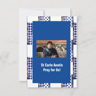 Saint Carlo Acutis Dankeskarte