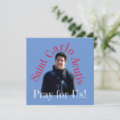 Saint Carlo Acutis Karte (Stehend Vorderseite)