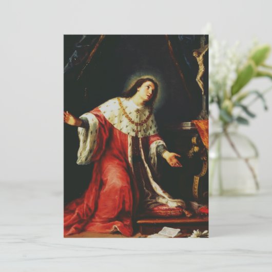 Saint Casimir Jagiellon Dankeskarte (Stehend Vorderseite)