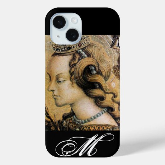 Saint Catherine von Alexandria Monogram Case-Mate iPhone Hülle (Rückseite)