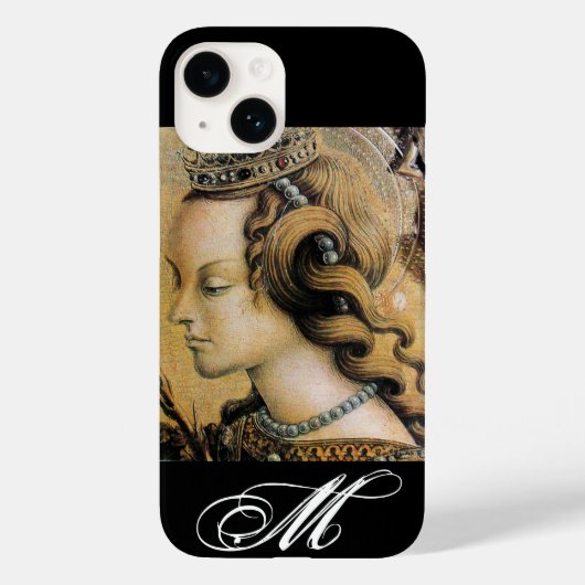 Saint Catherine von Alexandria Monogram Case-Mate iPhone Hülle (Rückseite)