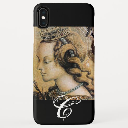 Saint Catherine von Alexandria Monogram Case-Mate iPhone Hülle (Rückseite)