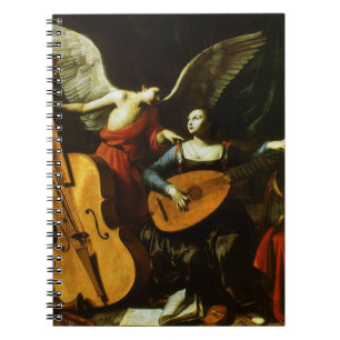Saint Cecilia and the Angel by Carlo Saraceni Notizblock
