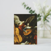 Saint Cecilia and the Angel by Carlo Saraceni Postkarte (Stehend Vorderseite)
