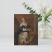 Saint Cecilia | c.1700 (Öl auf Papier) Postkarte (Stehend Vorderseite)