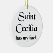 saint cecilia coffee mug keramik ornament (Rechts)