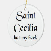 saint cecilia coffee mug keramik ornament (Links)