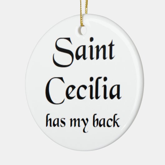 saint cecilia coffee mug keramik ornament (Links)