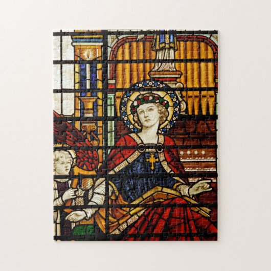 Saint Cecilia Festglas Puzzle (Vertikal)