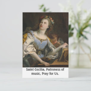 Saint Cecilia individuell anpassbare Holkarte Dankeskarte