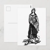 Saint Cecilia mit Geige von Raphael Postkarte (Vorne/Hinten)