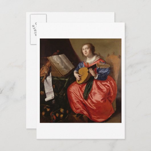 Saint Cecilia Postkarte (Vorne/Hinten)