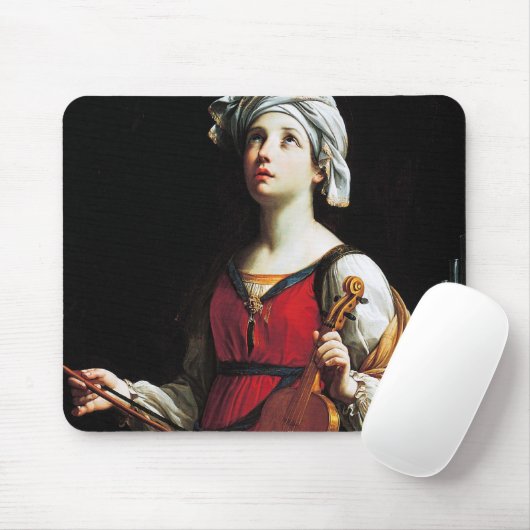 Saint Cecilia (St. Cecilia), Guido Reni Mousepad (Mit Mouse)