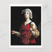 Saint Cecilia (St. Cecilia), Guido Reni Postkarte (Vorderseite)