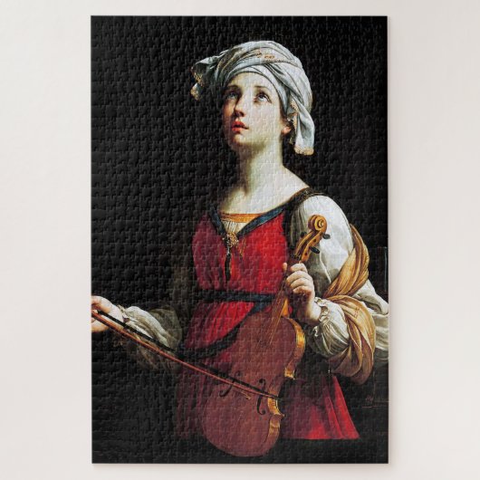 Saint Cecilia (St. Cecilia), Guido Reni Puzzle (Vertikal)