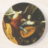 Saint Cecilia und Angel von Carlo Saraceni Getränkeuntersetzer (Vorne)