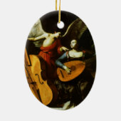 Saint Cecilia und Angel von Carlo Saraceni Keramik Ornament (Hinten)