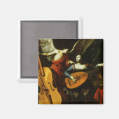 Saint Cecilia und Angel von Carlo Saraceni Magnet (Vorderseite/Rückseite)