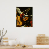 Saint Cecilia und Angel von Carlo Saraceni Poster (Küche)