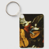 Saint Cecilia und Angel von Carlo Saraceni Schlüsselanhänger (Vorderseite)