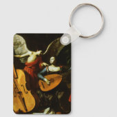 Saint Cecilia und Angel von Carlo Saraceni Schlüsselanhänger (Rückseite)