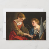 Saint Cecilia und Angel von Orazio Gentileschi Dankeskarte (Vorderseite)