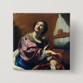 Saint Cecilia von Simon Vouet Button (Vorderseite)