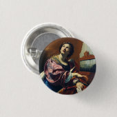 Saint Cecilia von Simon Vouet Button (Vorne & Hinten)